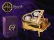 Gouden Piano met Swarovski kristallen 