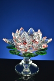 Kristal lotusbloem rood 16 cm