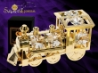 Locomotief met Swarovski kristallen 