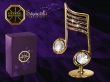 Muzieknoten met Swarovski kristallen 