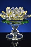 Kristal lotusbloem geel 16 cm