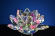 Kristallen lotus op standaard 15 cm