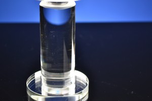 Kristallen lotus op standaard 15 cm