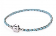 Leren Armbandje blauw