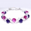 Exclusieve Paars Swarovski Kristal armband