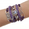 Armband paars /zwart