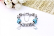 Armband blauw bedels