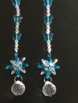 Butterfly Crystal Suncatcher Ball blauw