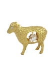 Schaap - versierd met Swarovski®-kristallen 24-karaats verguld