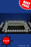 Luxe Spiegel Dienblad met Kristallen – Decoratieve Tray met Handgrepen | Glamour Design