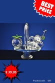 Kristallen Fruitmand Decoratie – Luxe Mini Schaal met Fruit en Druiven | Model 055