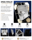  Luxe Spiegel Fotolijst met Glitterrand – Facet Geslepen – Elegant en Exclusief Design