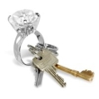 Sleutelhanger Ring met Kristal – Diamant Design – Luxe en Uniek