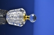 Luxe Kristallen Parfumflesje met Gouden Details