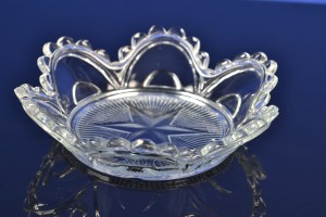 Luxe Kristallen Sier schaaltje – Transparante Decoratieve Kristallen Schaal