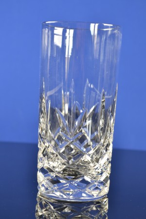 	 Luxe Kristallen Longdrinkglazen – Set van 2 – Transparante Hoge Glazen met Geslepen Detail